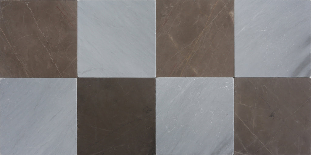 Avant Garde 12x12 Espresso Modern Tumbled Square Tile