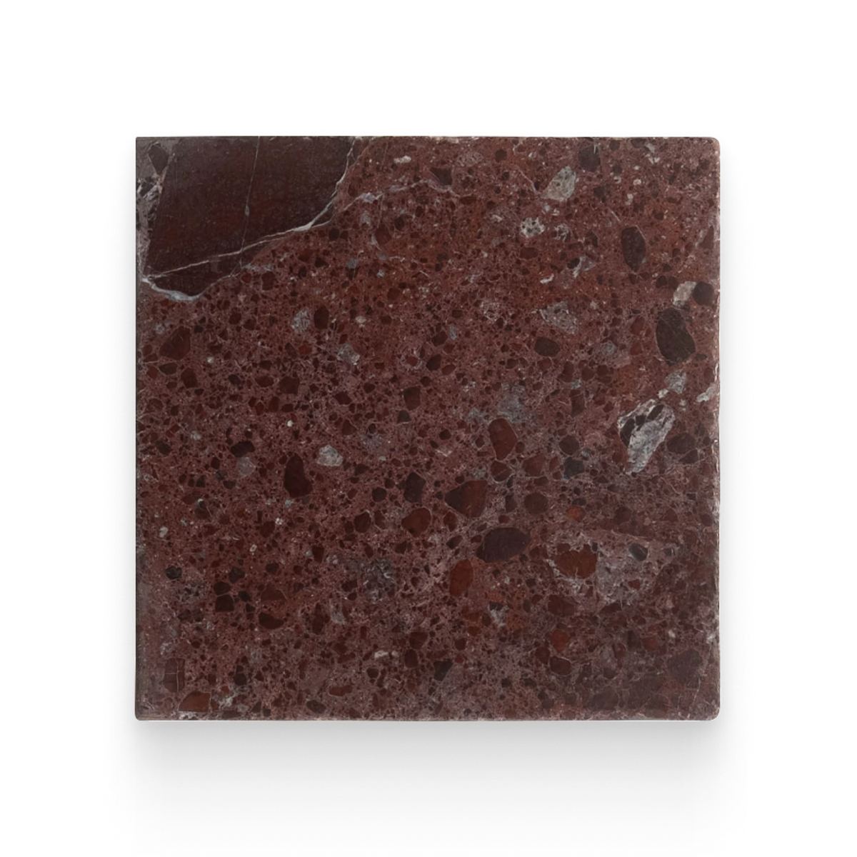 Avant Garde 12x12 Breccia Vino Modern Tumbled Square Tile