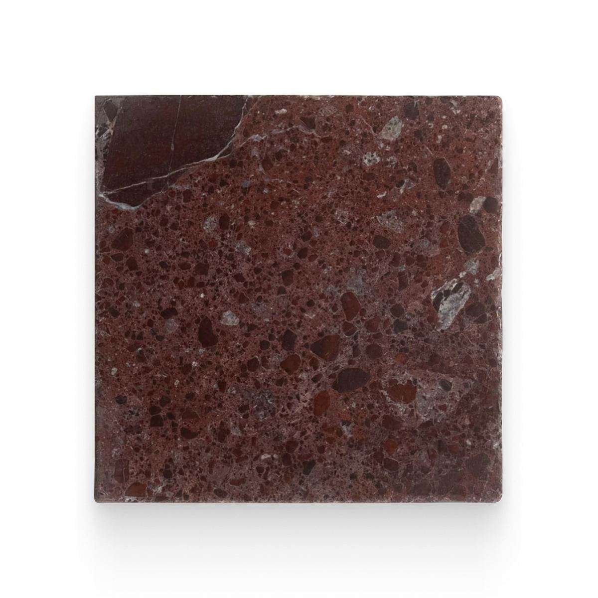 Avant Garde 12x12 Breccia Vino Modern Tumbled Square Tile