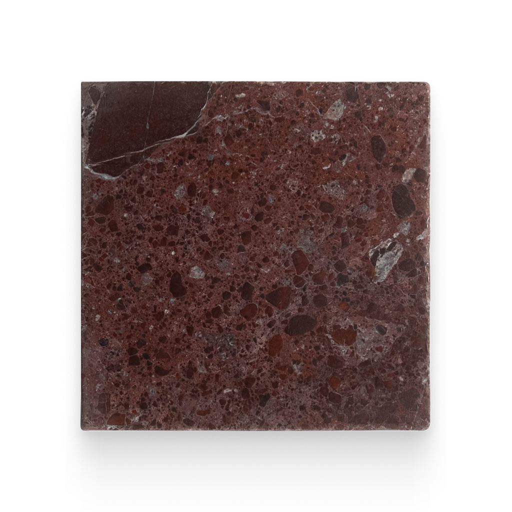 Avant Garde 12x12 Breccia Vino Modern Tumbled Square Tile