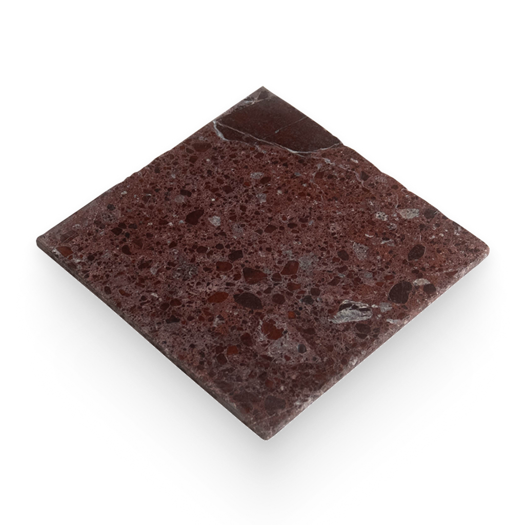 Avant Garde 12x12 Breccia Vino Modern Tumbled Square Tile