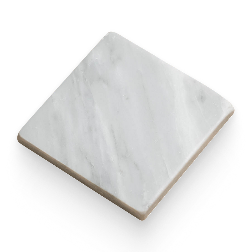 Avant Garde 4x4 Bianco Bello Modern Tumbled Square Tile