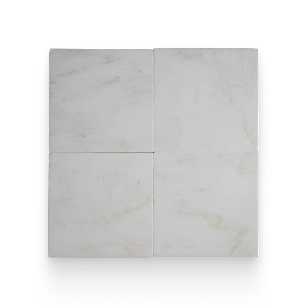 Avant Garde 12x12 Bianco Bello Modern Tumbled Square Tile