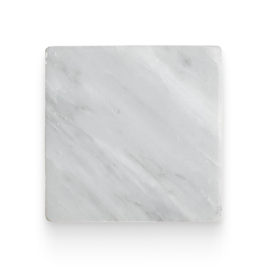 Avant Garde 4x4 Bianco Bello Modern Tumbled Square Tile