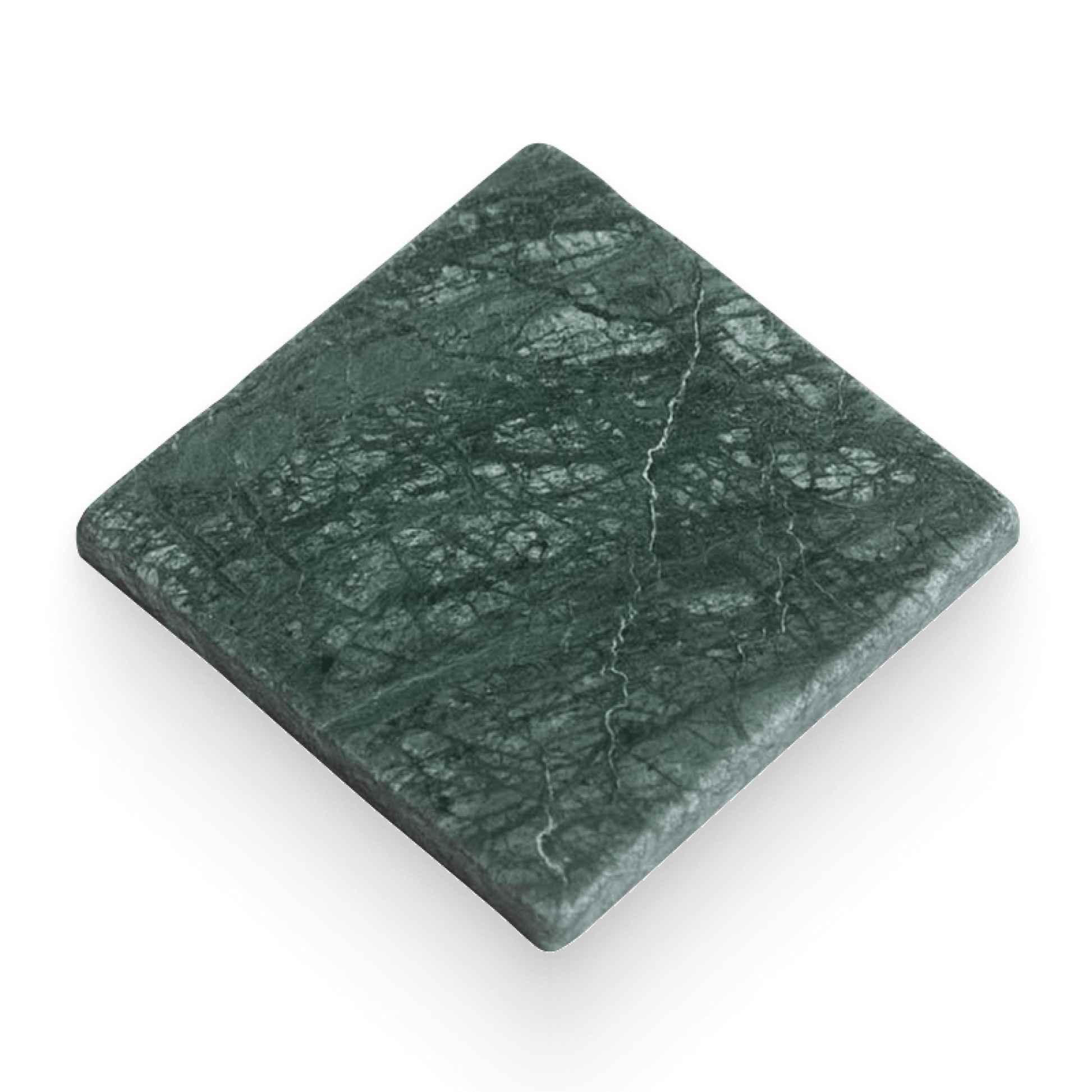 Avant Garde 4x4 Verde Reale Modern Tumbled Square Tile