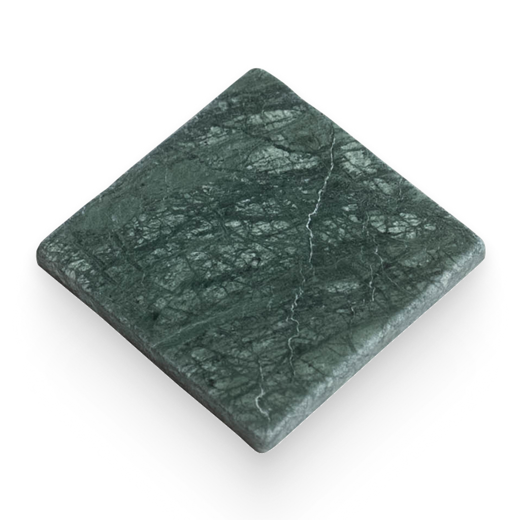 Avant Garde 4x4 Verde Reale Modern Tumbled Square Tile