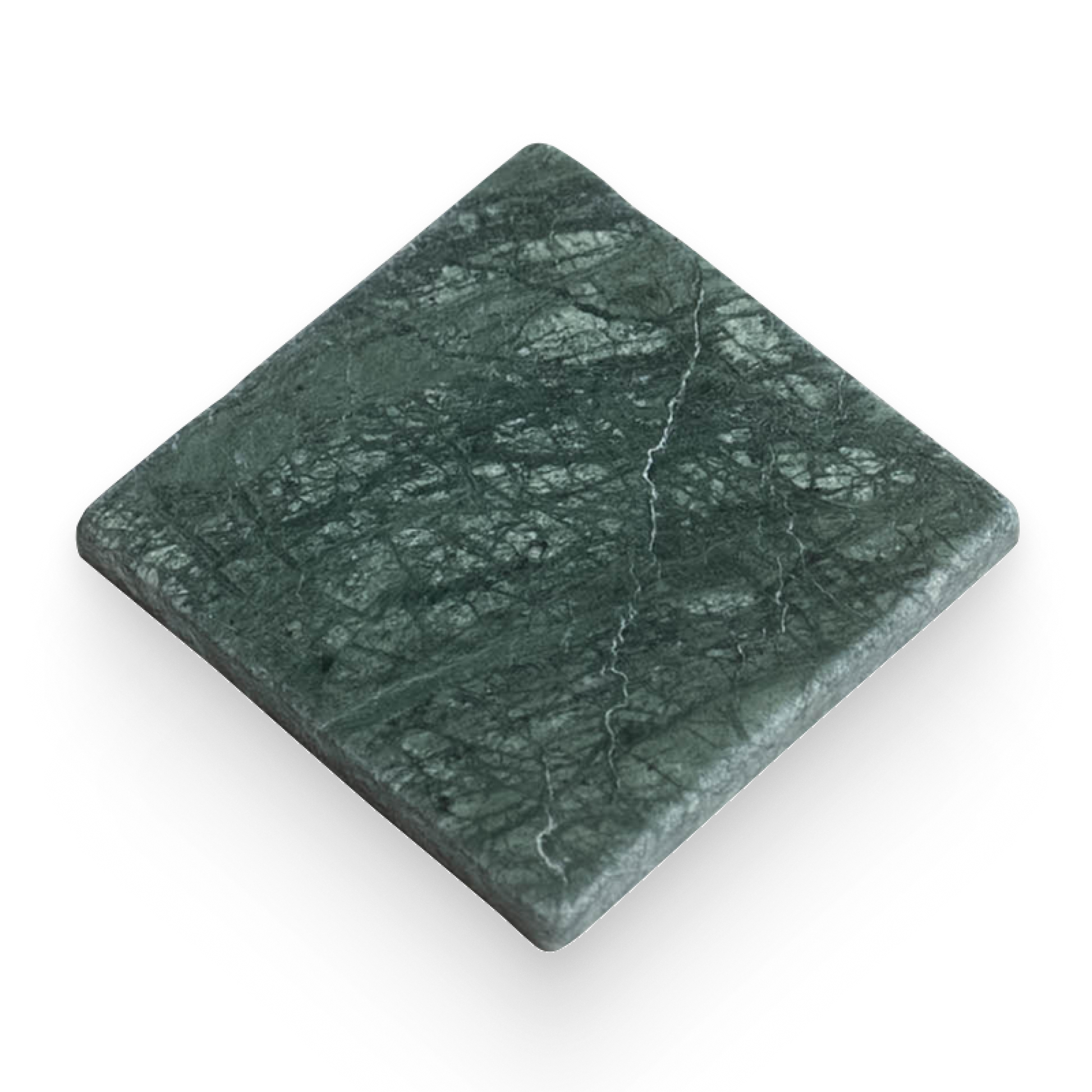 Avant Garde 4x4 Verde Reale Modern Tumbled Square Tile