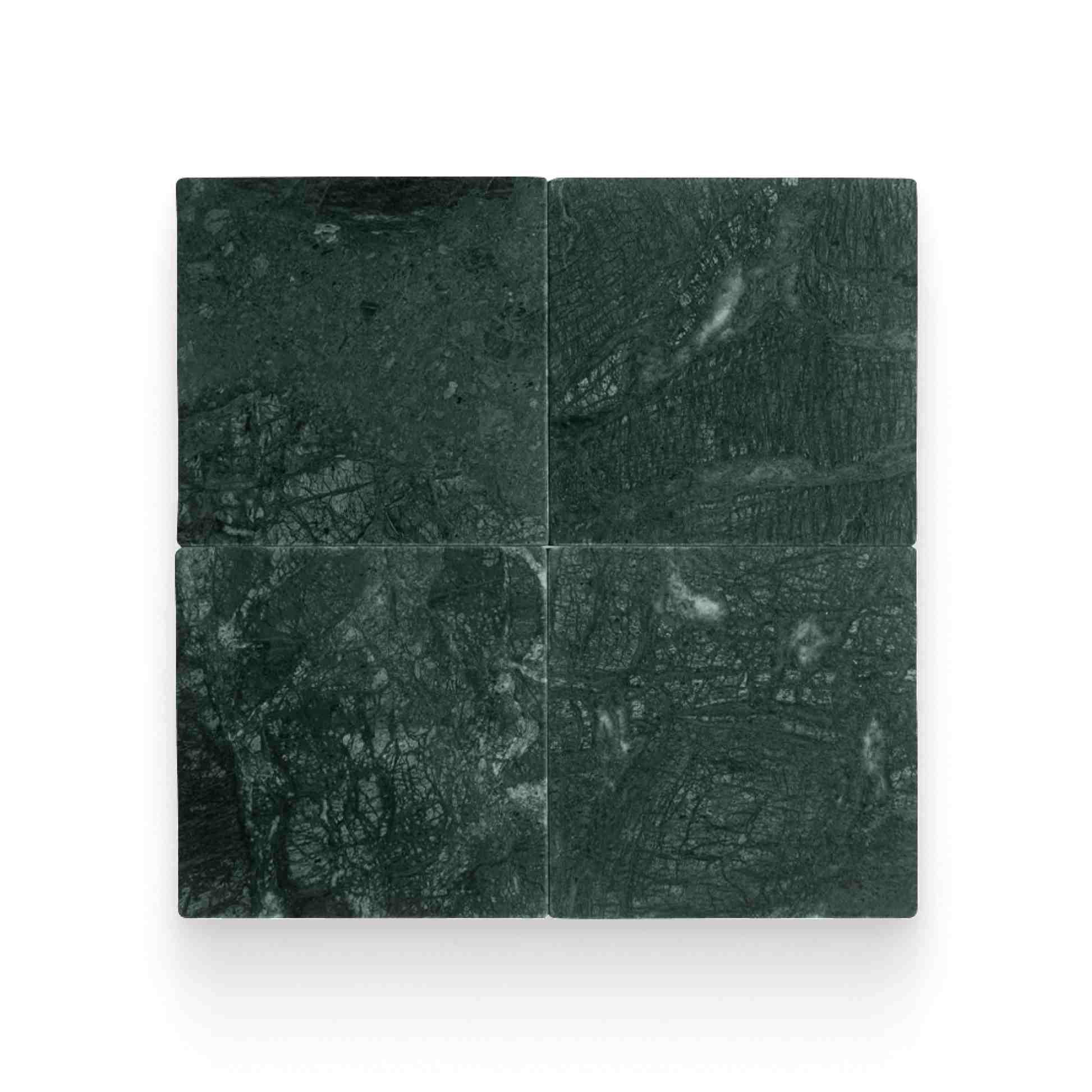 Avant Garde 12x12 Verde Reale Modern Tumbled Square Tile