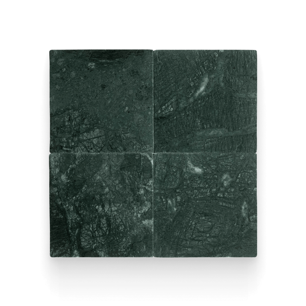 Avant Garde 12x12 Verde Reale Modern Tumbled Square Tile
