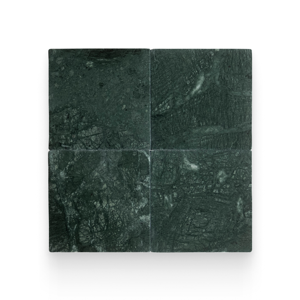 Avant Garde 12x12 Verde Reale Modern Tumbled Square Tile