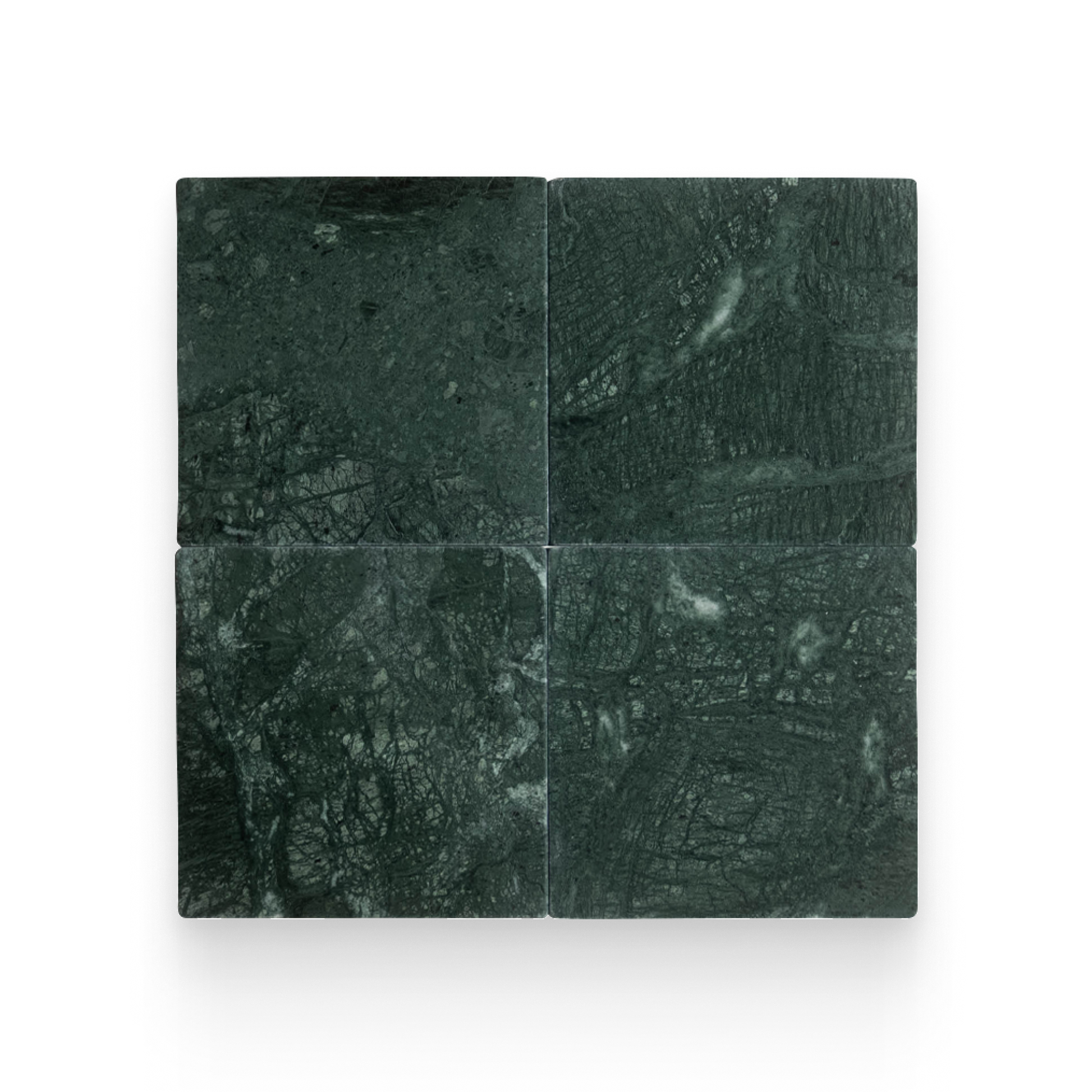Avant Garde 12x12 Verde Reale Modern Tumbled Square Tile