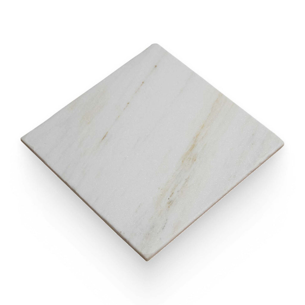 Avant Garde 12x12 Daphne White Modern Tumbled Square Tile