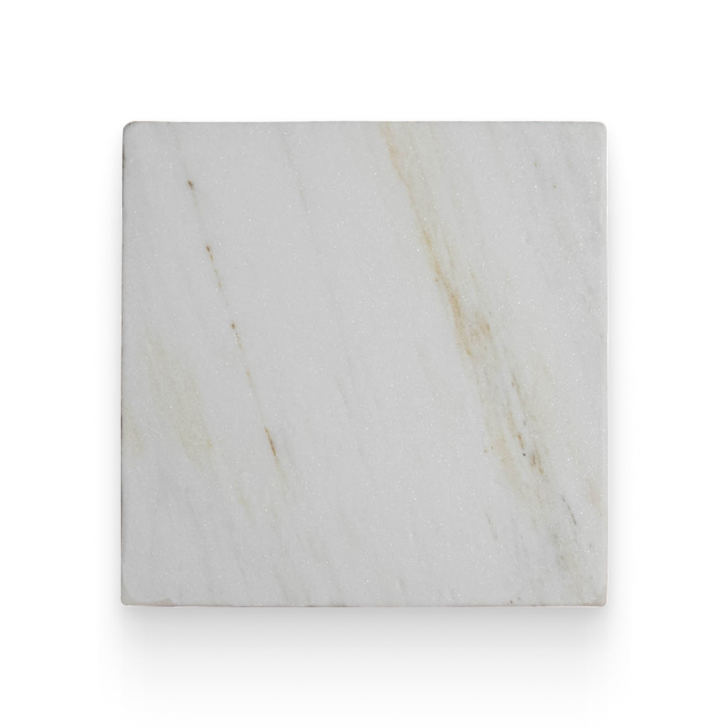 Avant Garde 12x12 Daphne White Modern Tumbled Square Tile