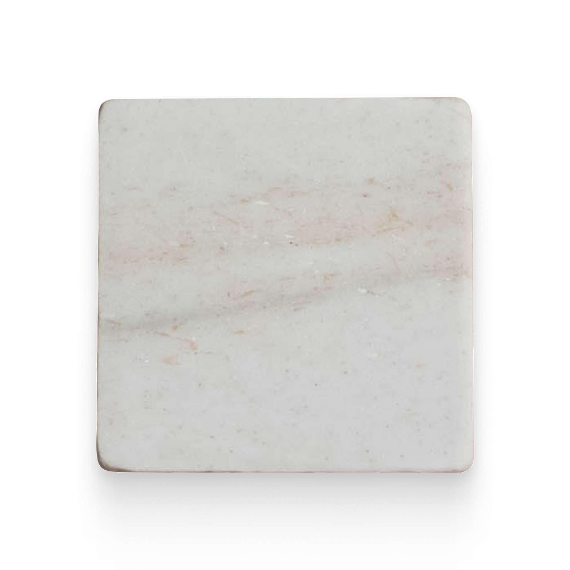 Avant Garde 4x4 Daphne White Modern Tumbled Square Tile