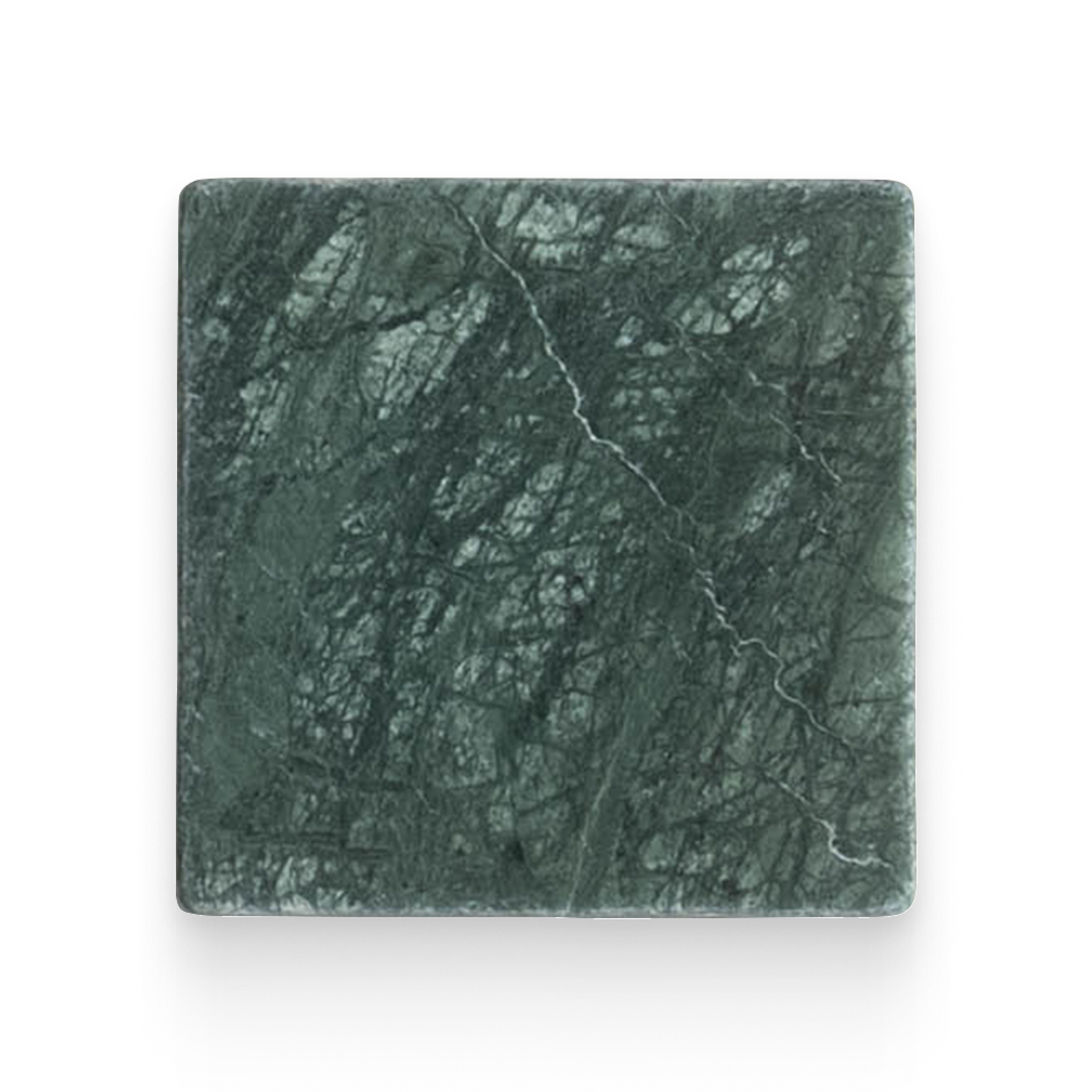 Avant Garde 4x4 Verde Reale Modern Tumbled Square Tile