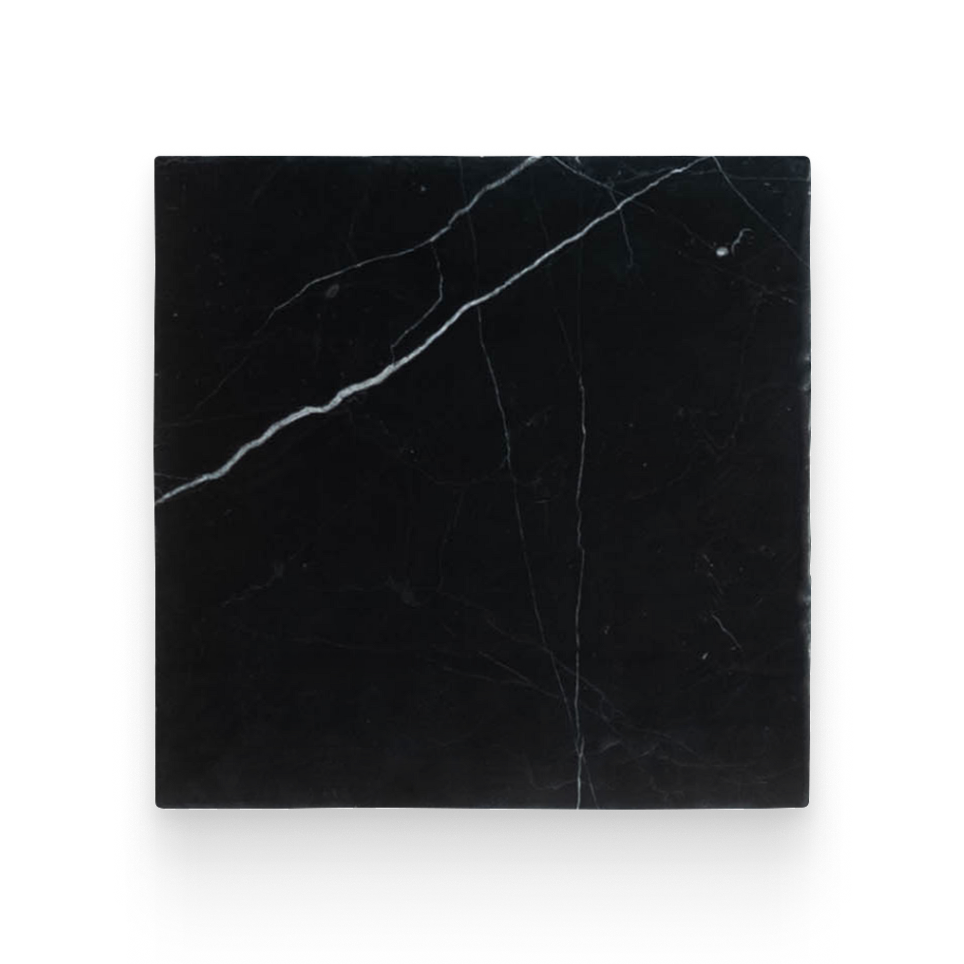 Avant Garde 12x12 Nero Marquina Modern Tumbled Square Tile