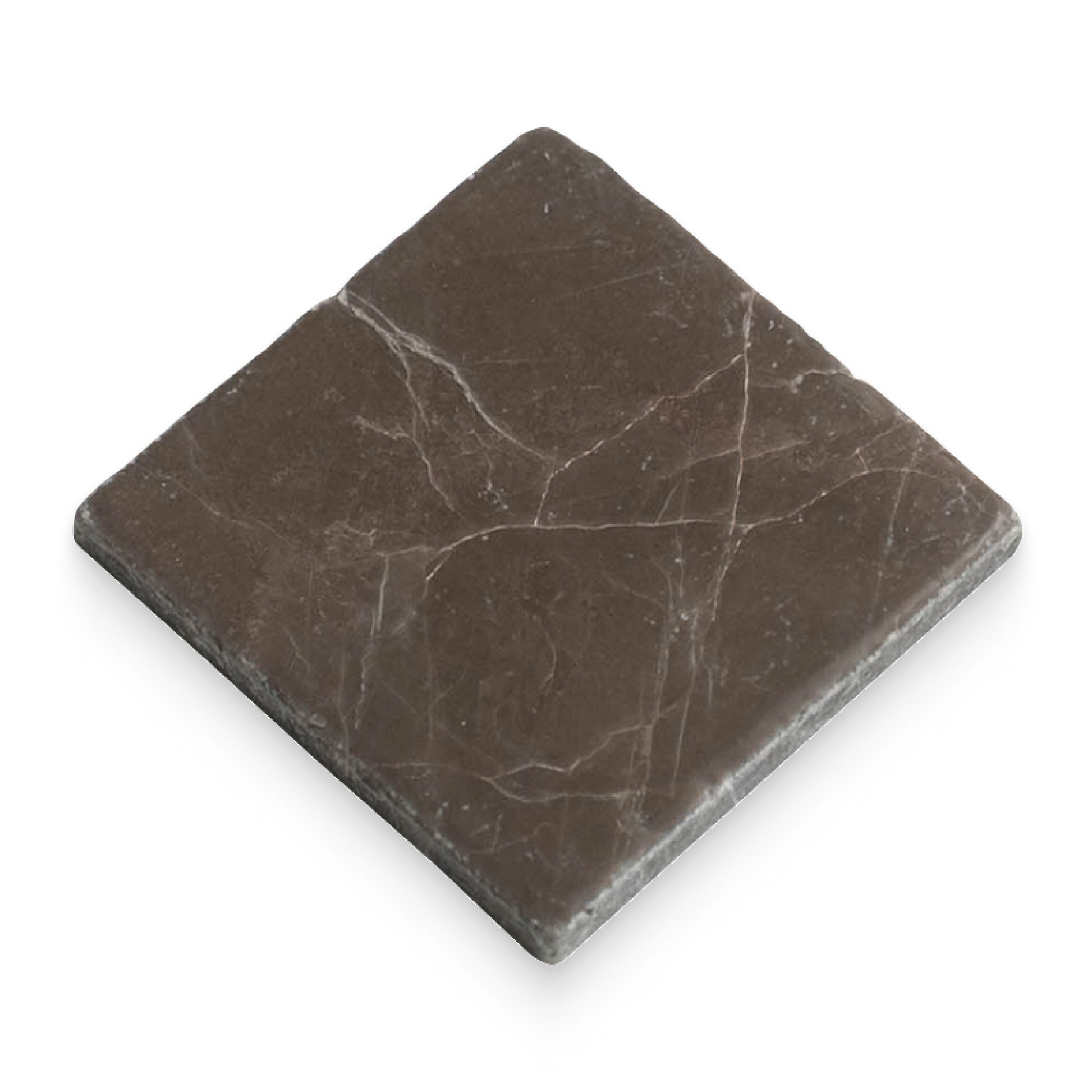 Avant Garde 4x4 Espresso Modern Tumbled Square Tile