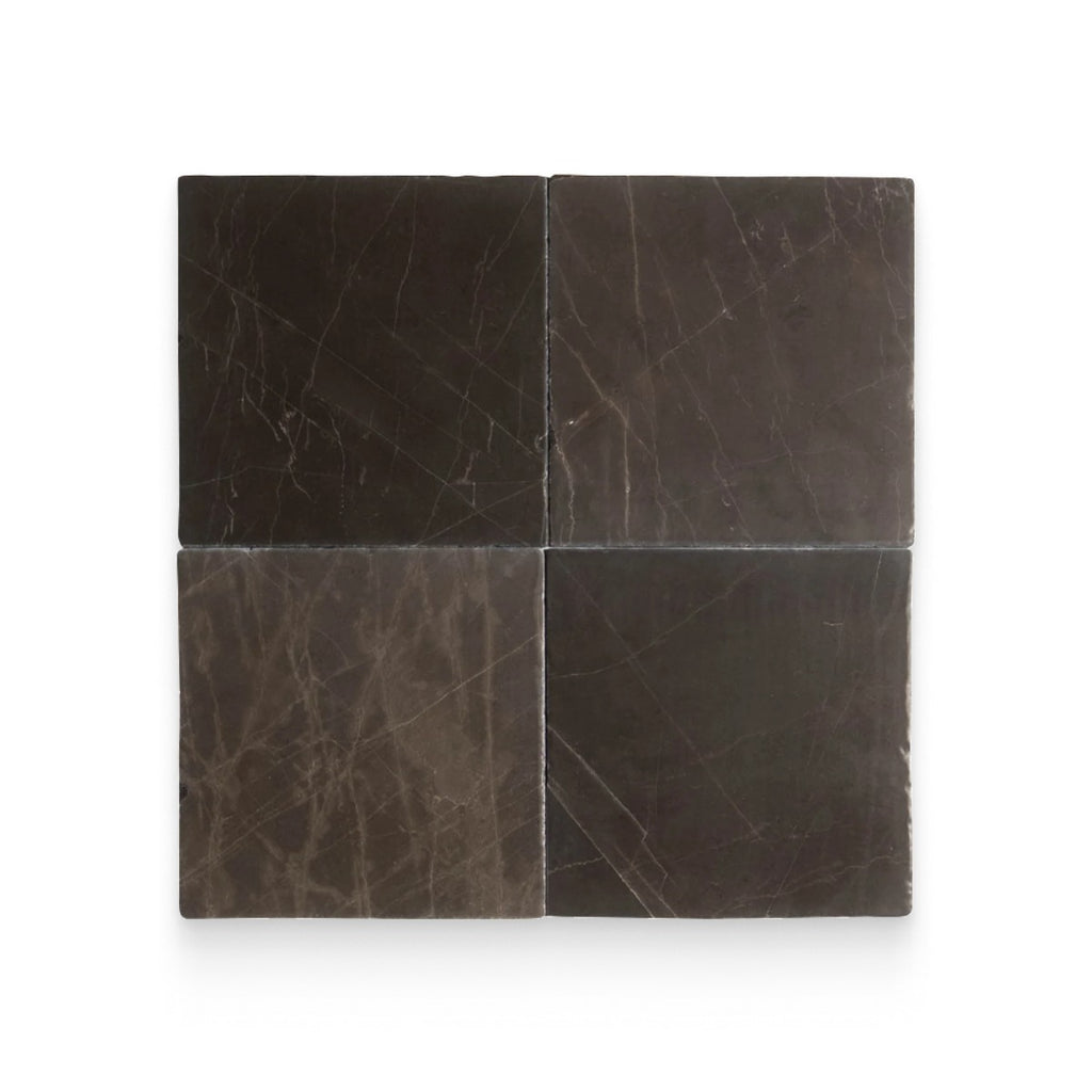 Avant Garde 12x12 Espresso Modern Tumbled Square Tile