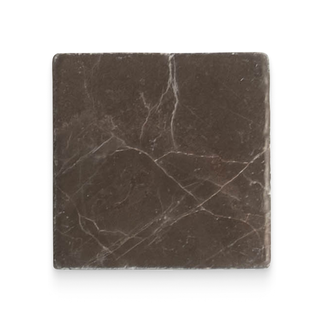 Avant Garde 4x4 Espresso Modern Tumbled Square Tile