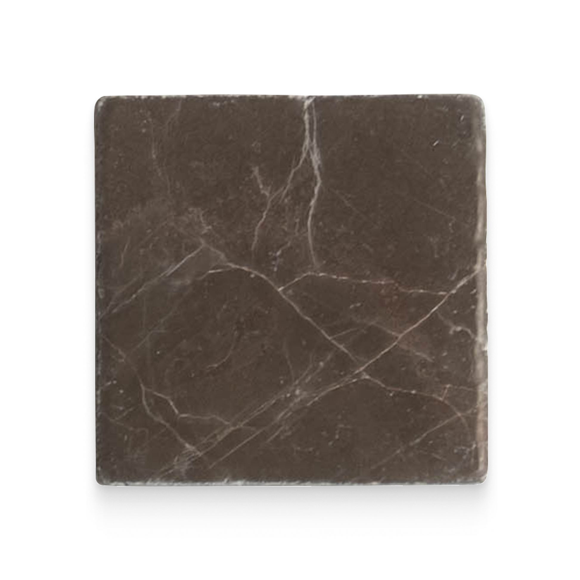 Avant Garde 4x4 Espresso Modern Tumbled Square Tile