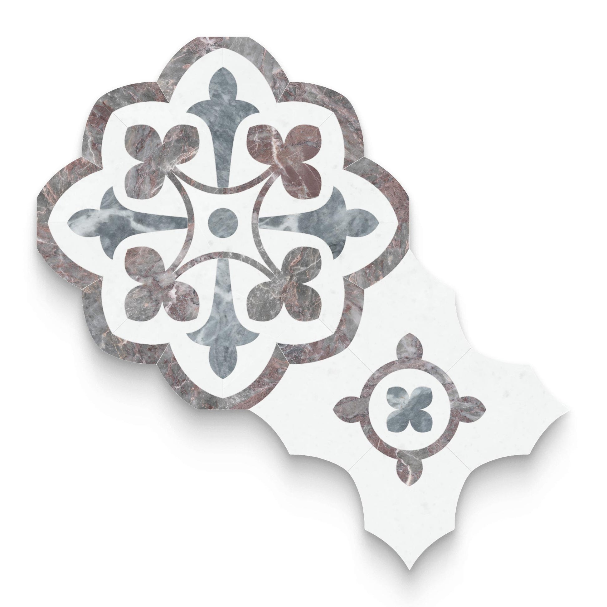 Grace Blush Honed Mosaic