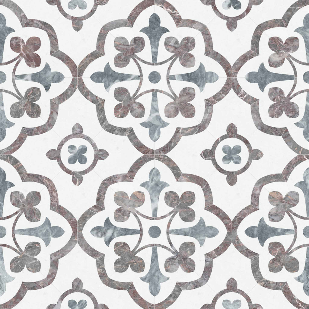 Grace Blush Honed Mosaic