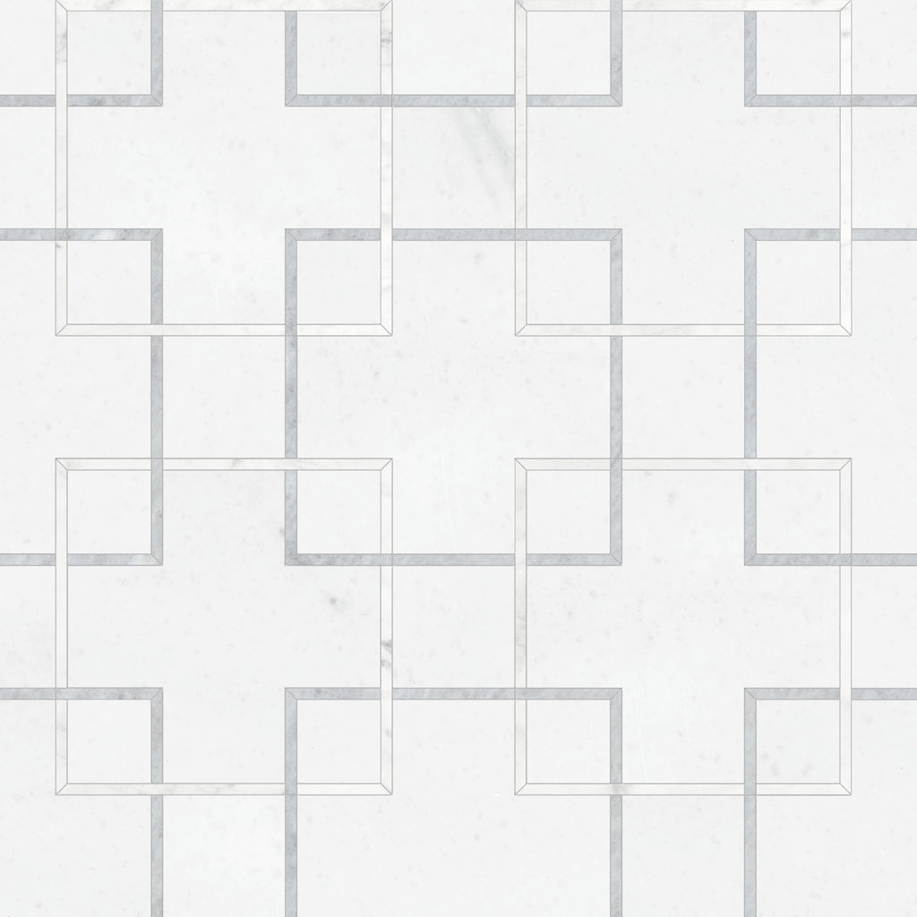 Interlace Dove Honed Mosaic