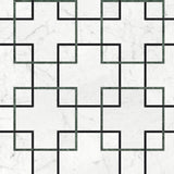 Interlace Pine Honed w/ Polished Accents Mosaic