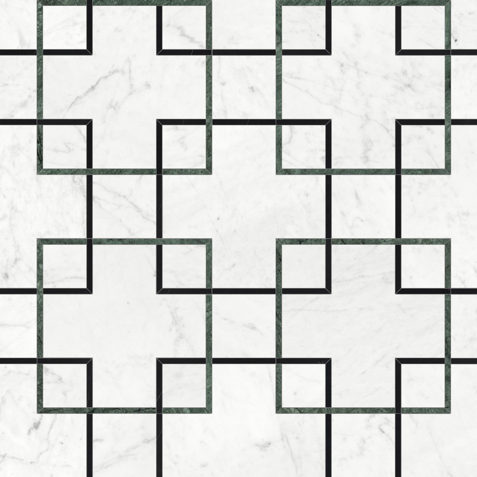 Interlace Pine Honed w/ Polished Accents Mosaic