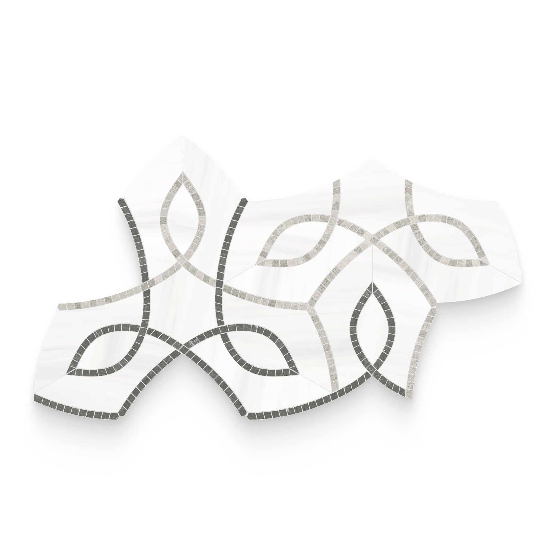 Ivy Trail Mist Honed w/ Polished Accents Mosaic