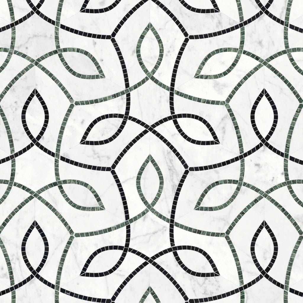 Ivy Trail Pine Honed w/ Polished Accents Mosaic