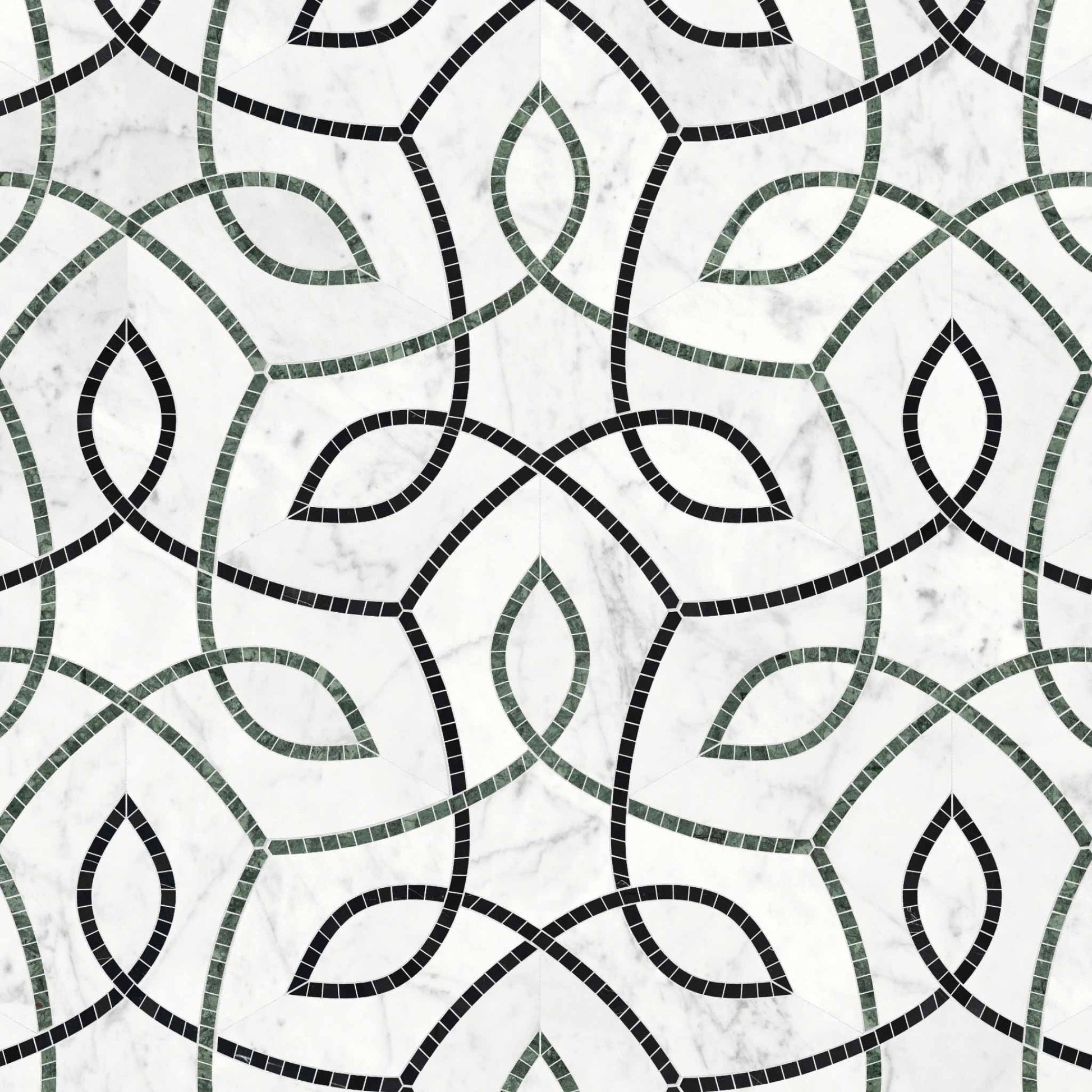 Ivy Trail Pine Honed w/ Polished Accents Mosaic