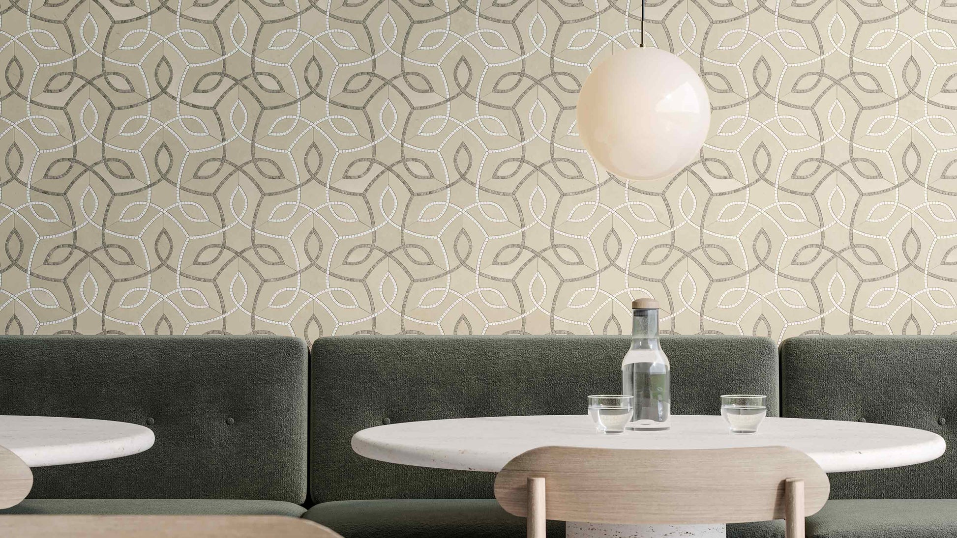 Ivy Trail Clay Honed Mosaic