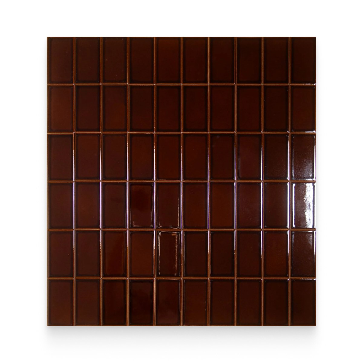 2.5x4.25 Tea Leaves Glossy Rectangle Tile