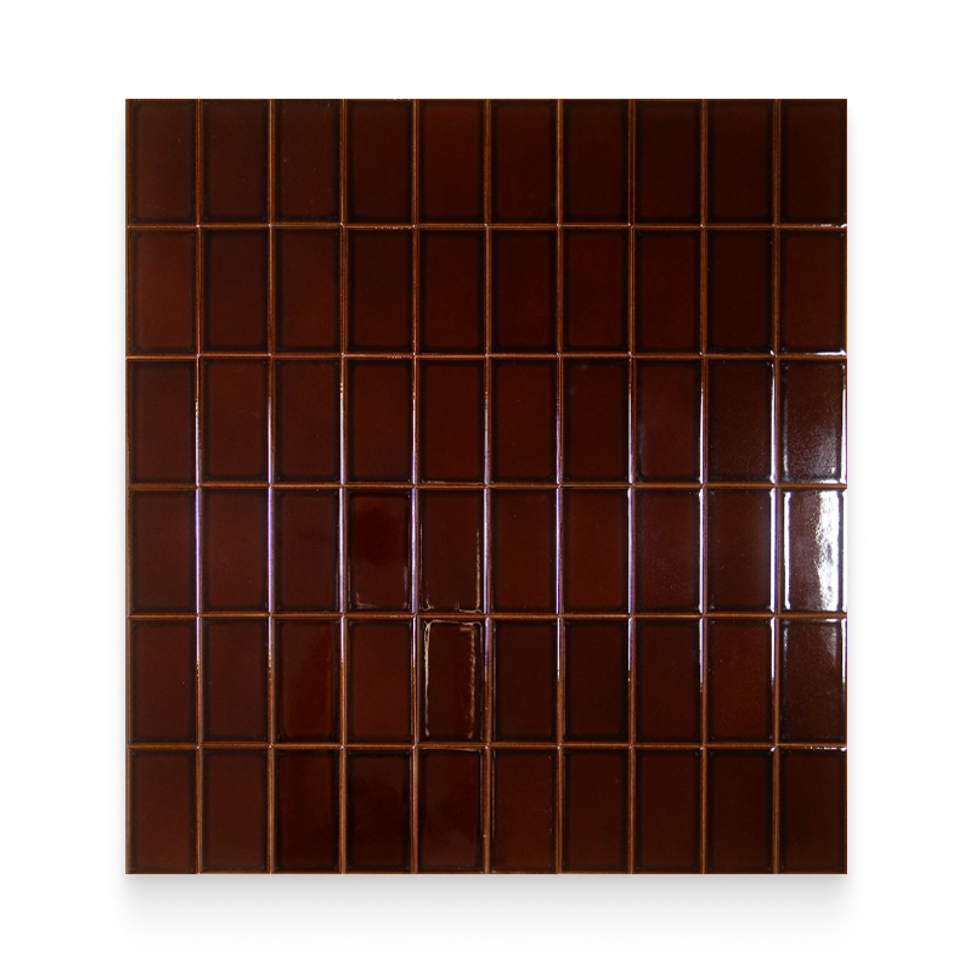 Koi 2.5x4.25 Tea Leaves Glossy Rectangle Tile