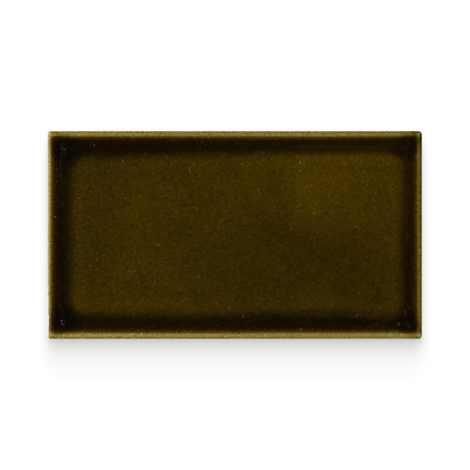 Koi 2.5x4.25 Olive Glossy Rectangle Tile