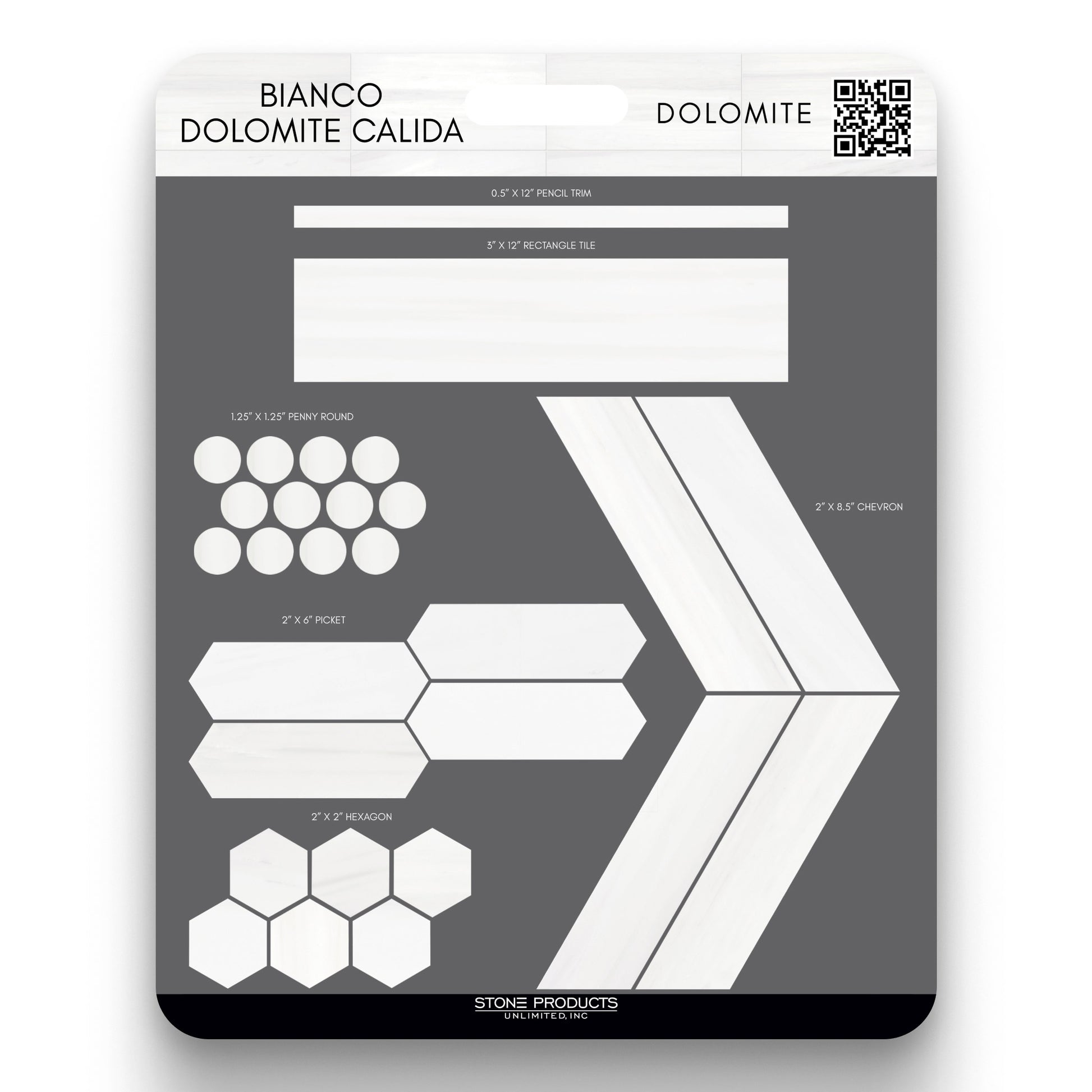 Bianco Dolomite Calida 19x24 Library Board