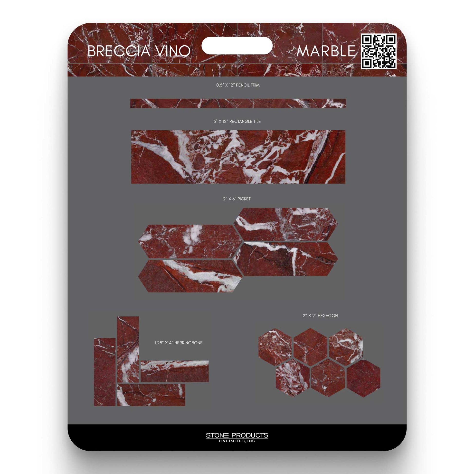Breccia Vino 19x24 Library Board