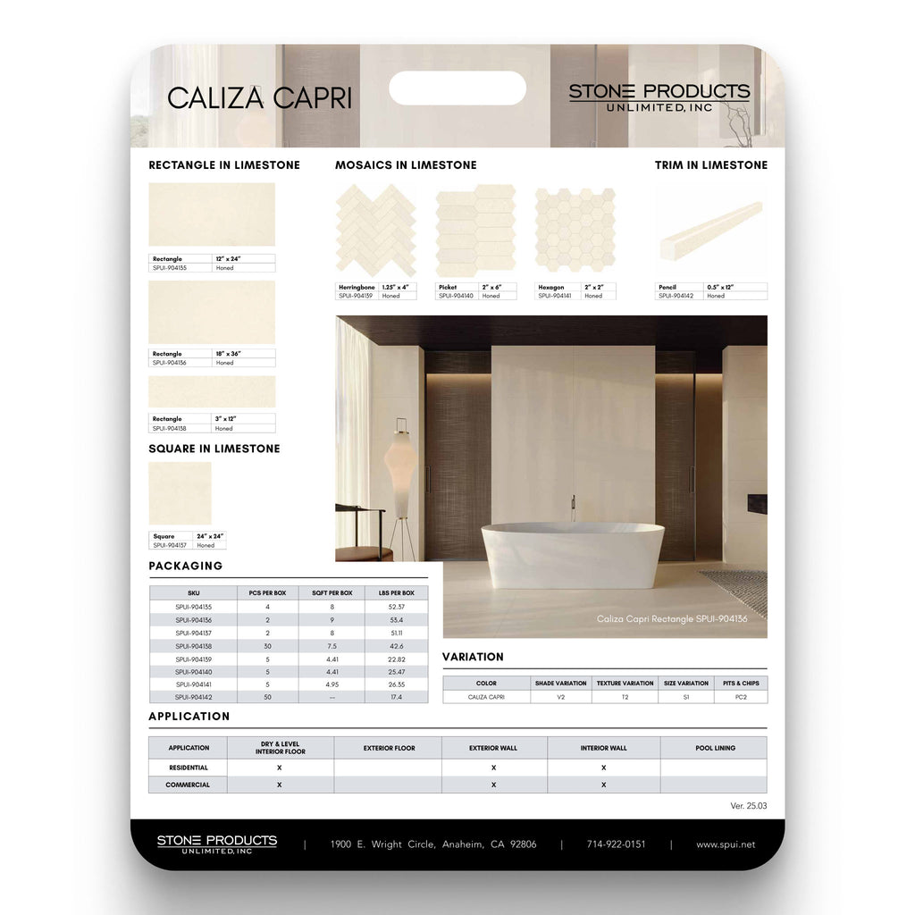 Caliza Capri 19x24 Library Board