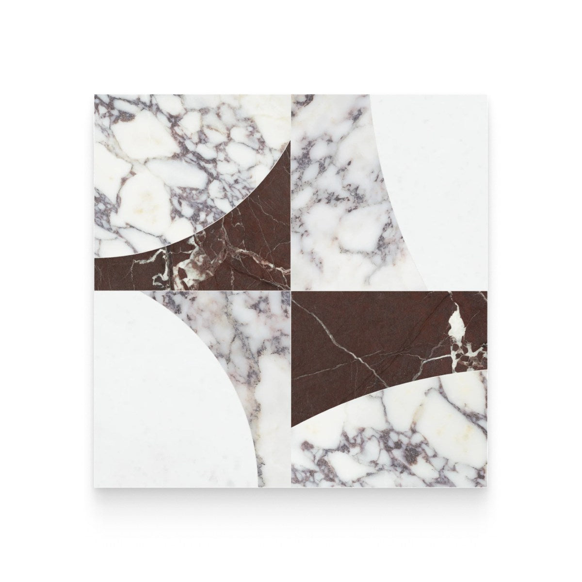 Lunar Orchid Honed w/ Polished Accents Mosaic