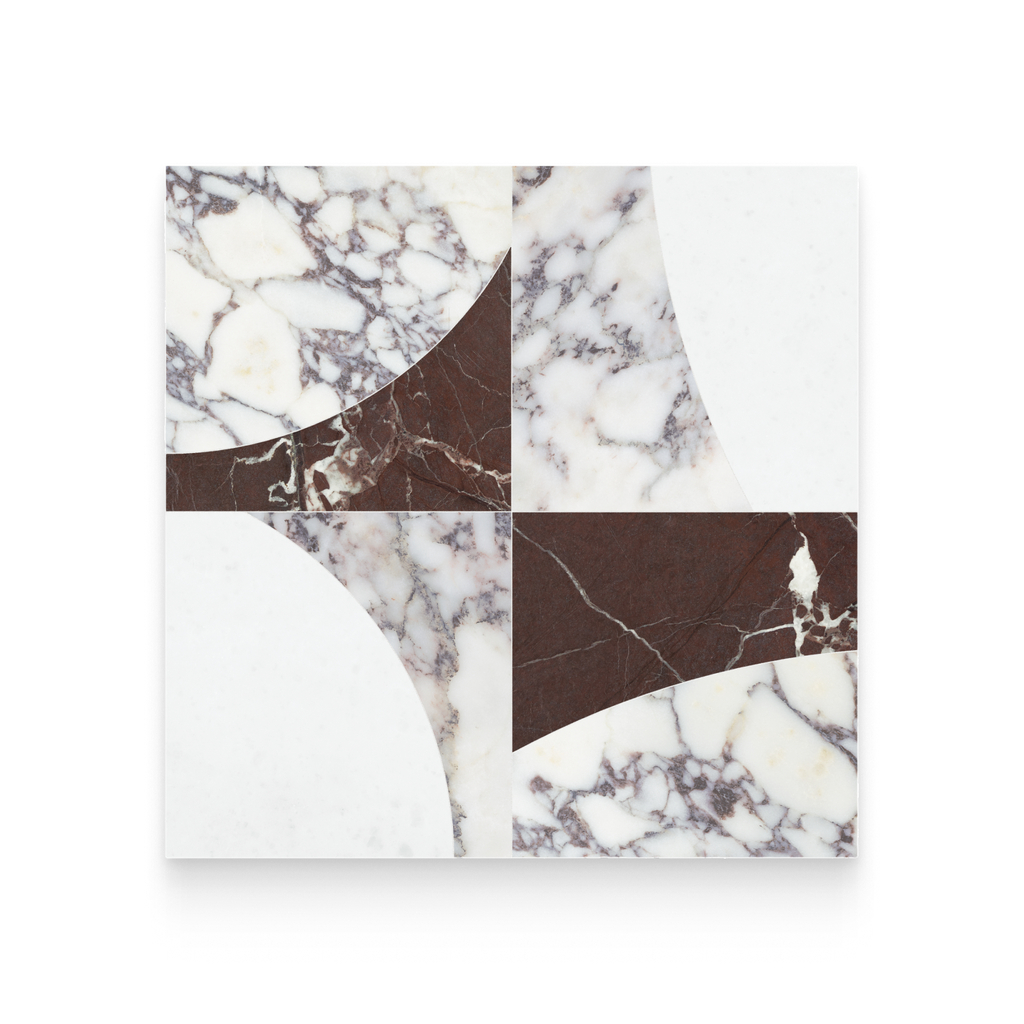 Lunar Orchid Honed w/ Polished Accents Mosaic