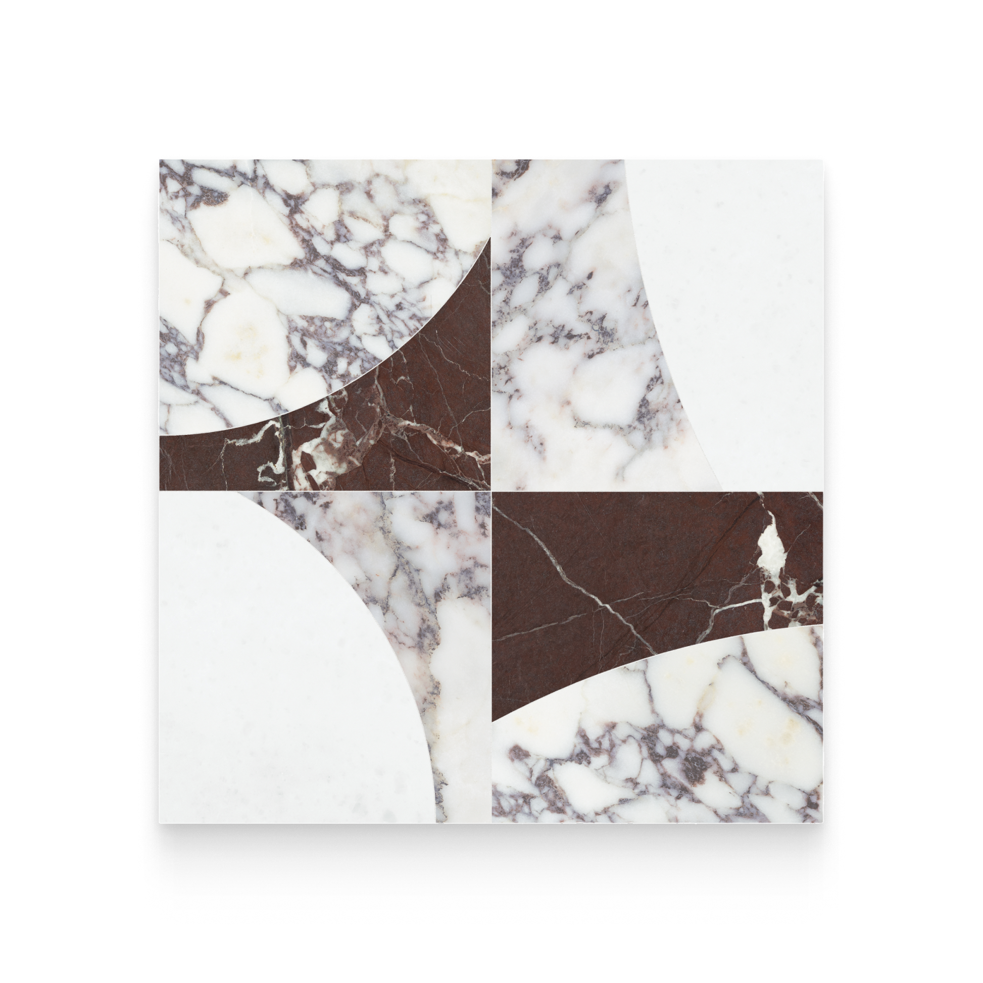 Lunar Orchid Honed w/ Polished Accents Mosaic