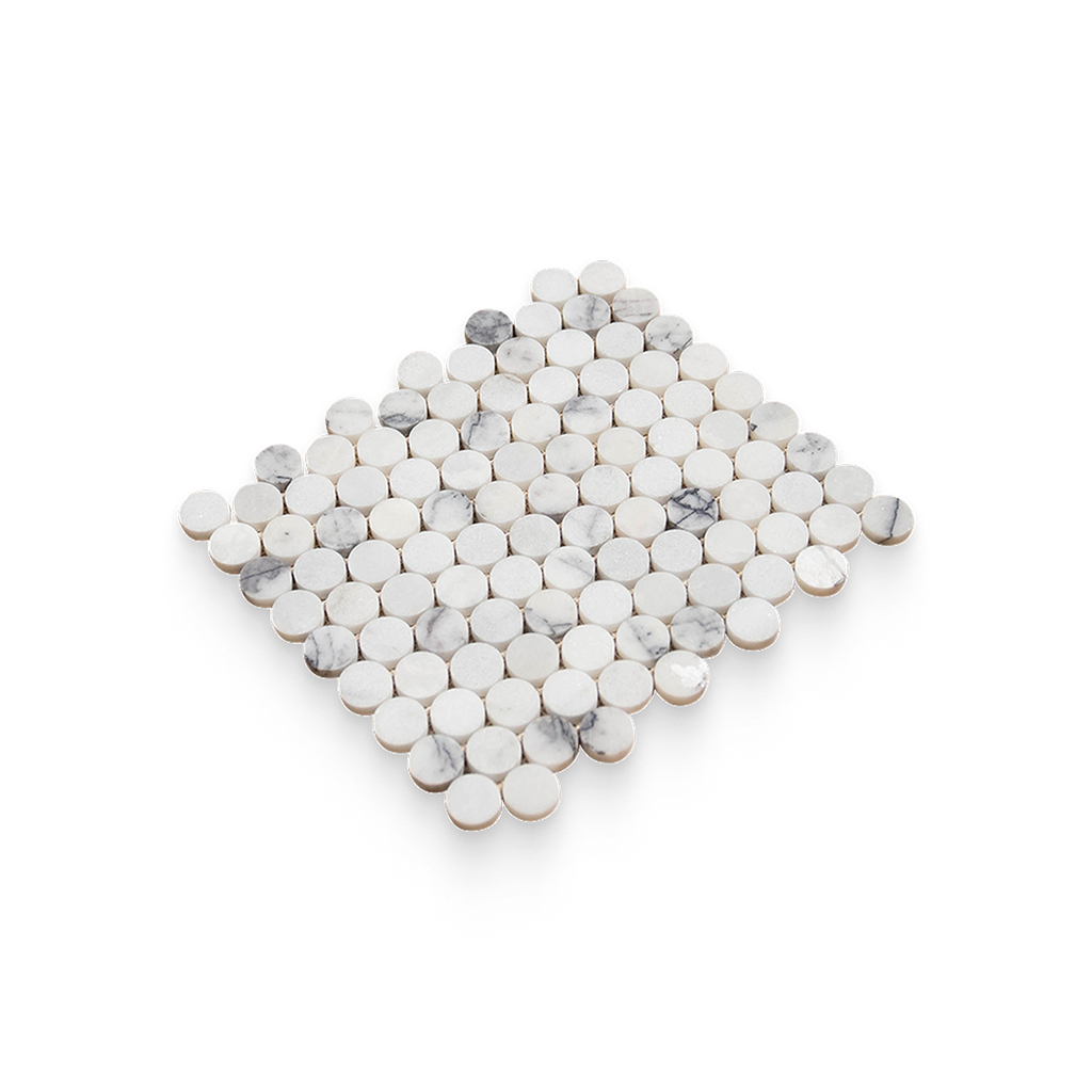 1.25x1.25 Lilac Honed Penny Round Mosaic