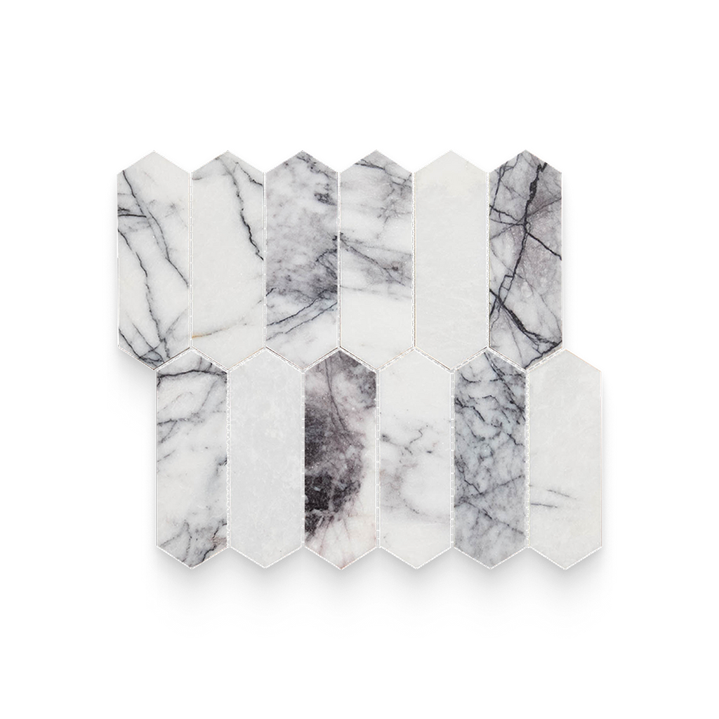 2x6 Lilac Honed Picket Mosaic