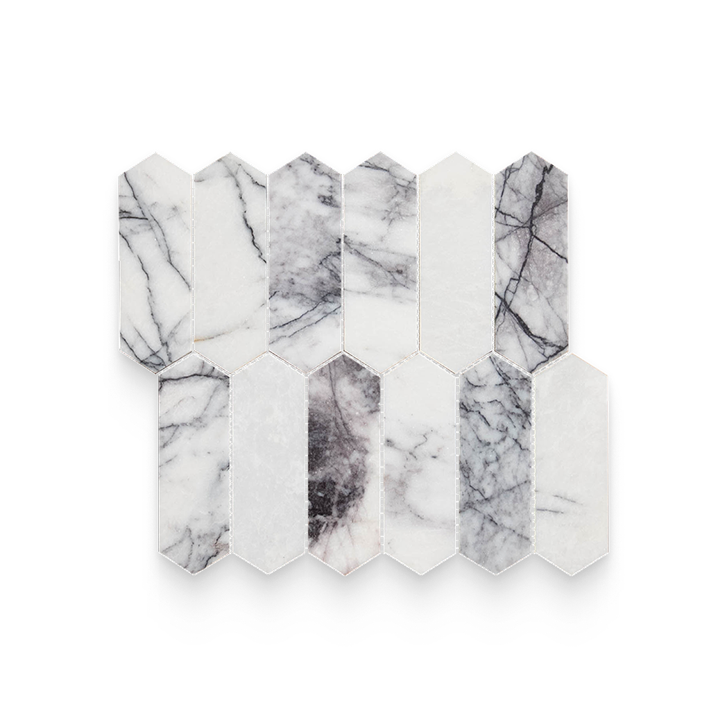 2x6 Lilac Honed Picket Mosaic