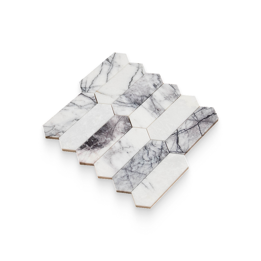 2x6 Lilac Honed Picket Mosaic