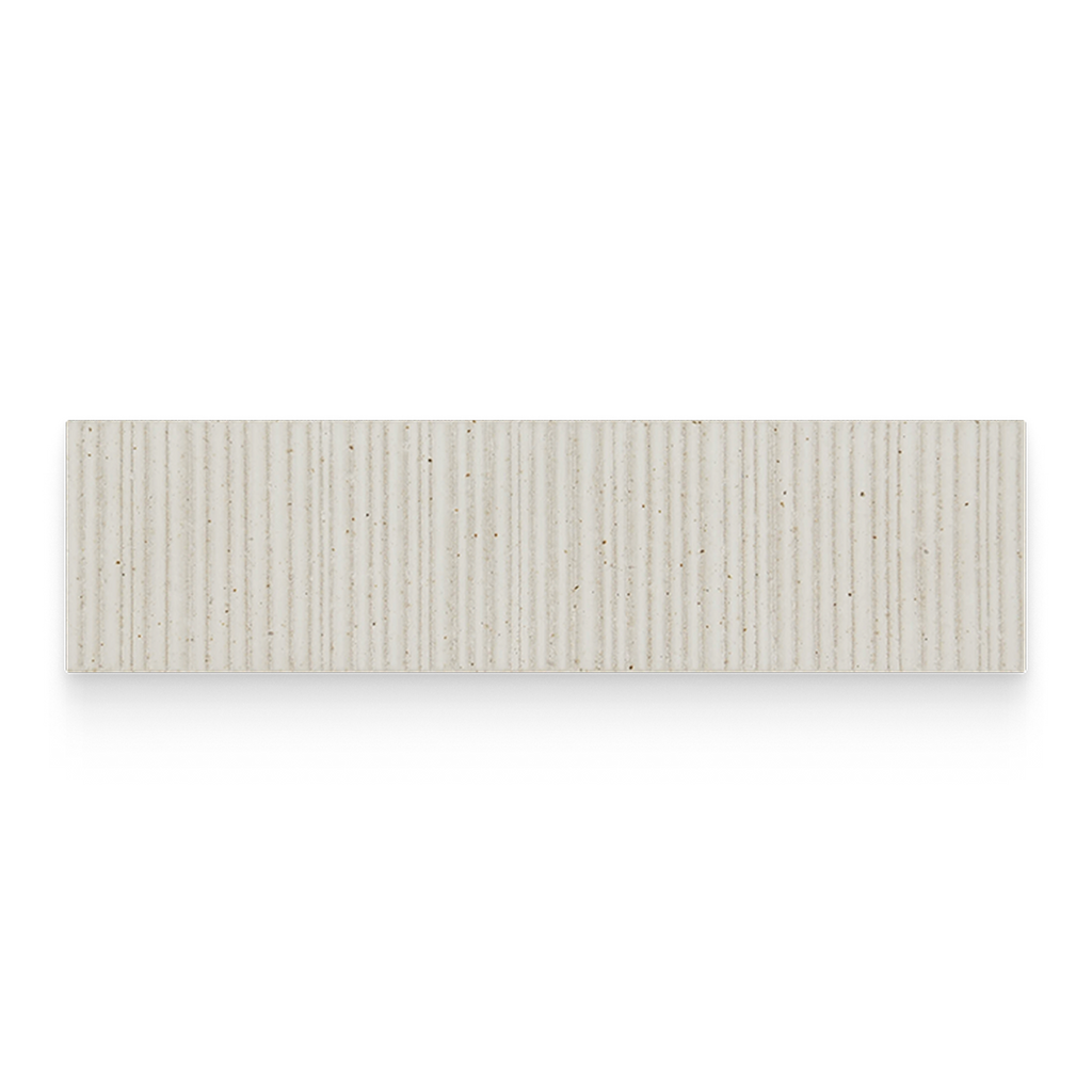 Mugi 2.5x9 Shiro Ribbed Rectangle Tile