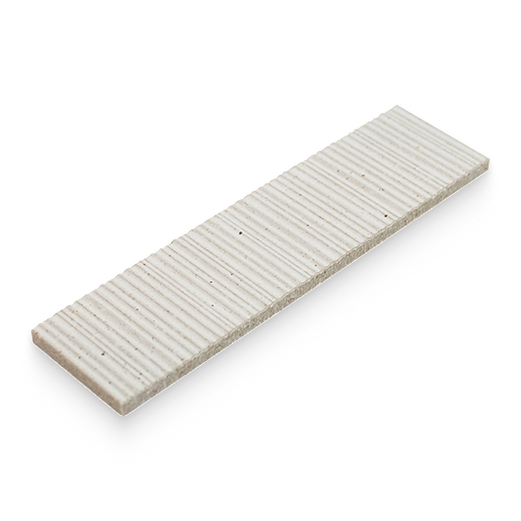 Mugi 2.5x9 Shiro Ribbed Rectangle Tile