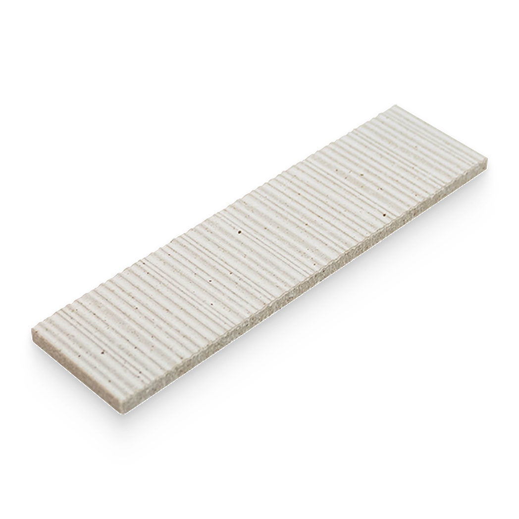 Mugi 2.5x9 Shiro Ribbed Rectangle Tile
