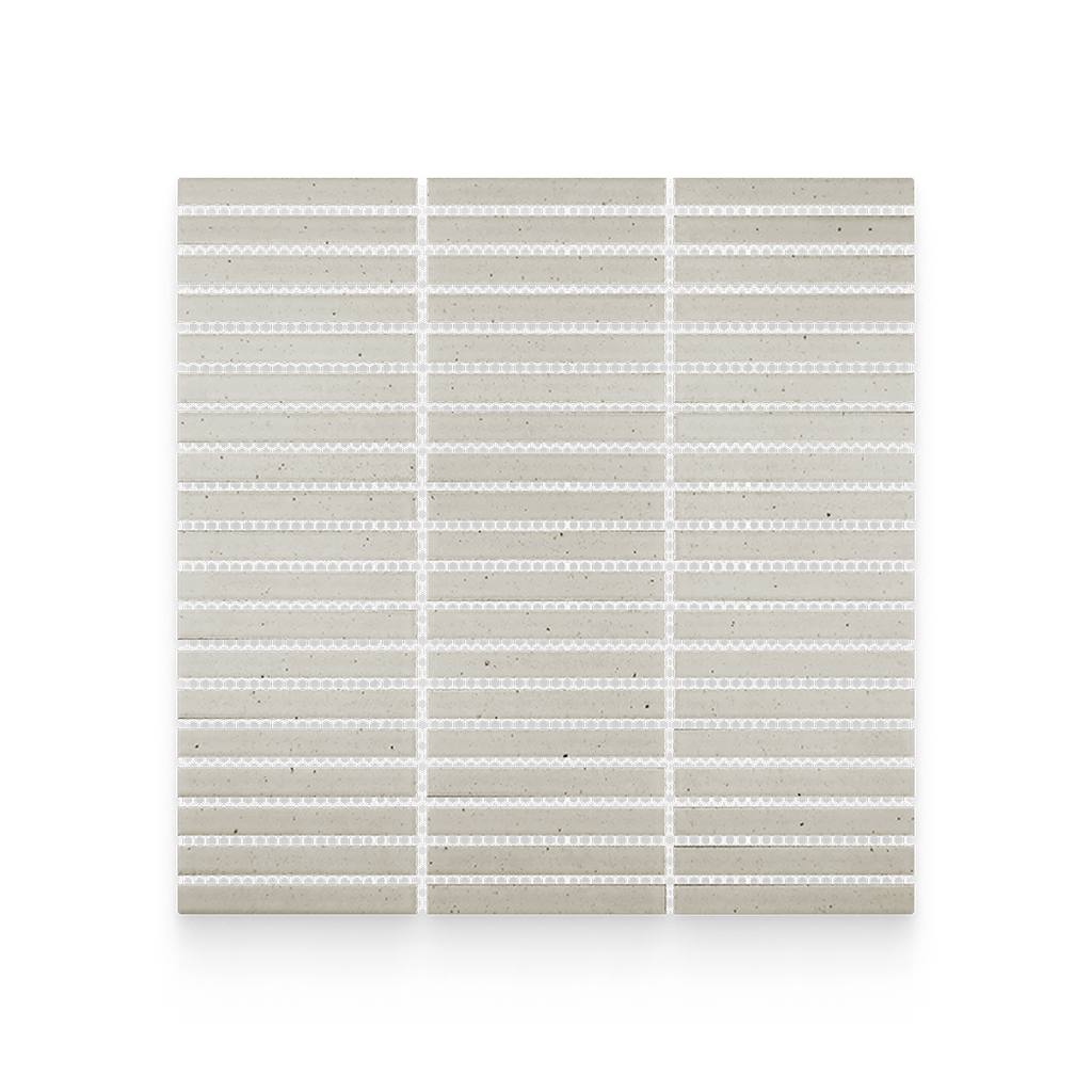 Mugi 0.5x4 Shiro Matte Stacked Mosaic